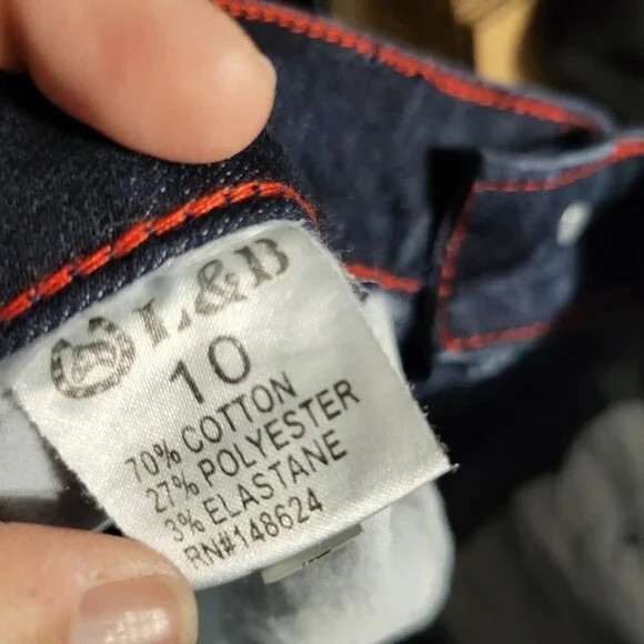 L&B LUCKY & BLESSED STACKED SKINNY JEANS SZ 10 NWT - Picture 6 of 6